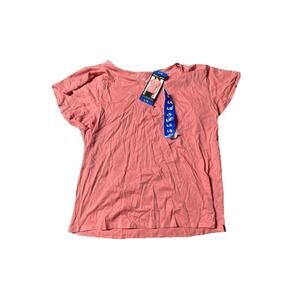 Blue Gray Shirt Women Pink Size LG. BS